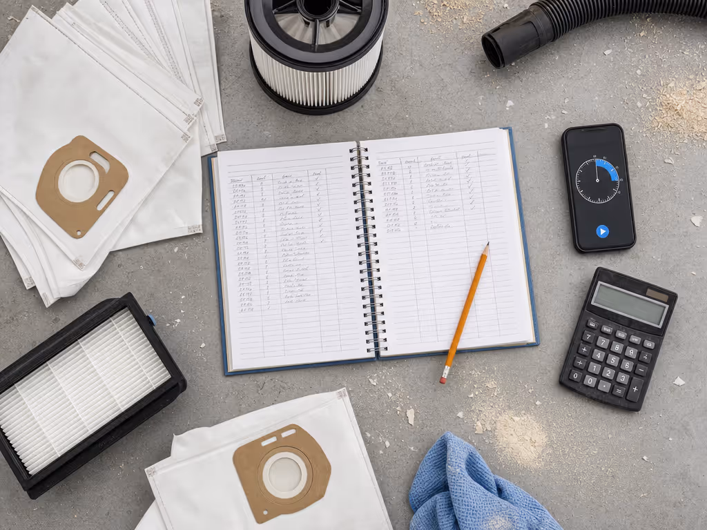 contractor_tracking_vacuum_bag_and_filter_consumables_on_job_log