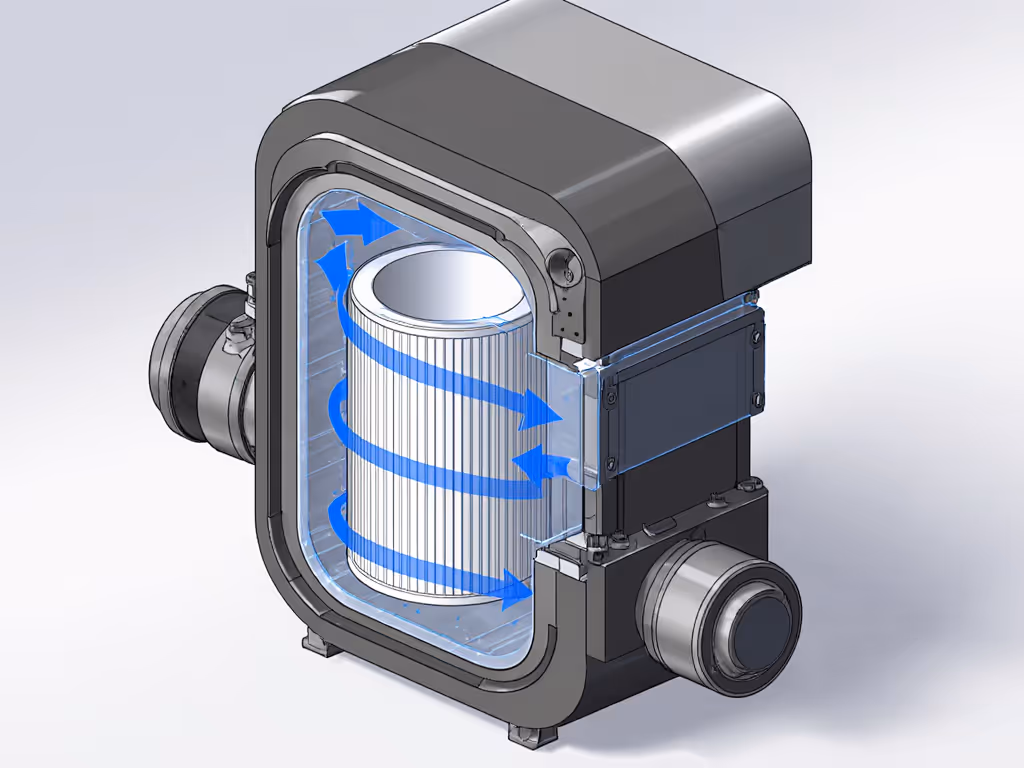 hepa_vacuum_sealed_system_diagram_showing_airflow_path_through_gasketed_components